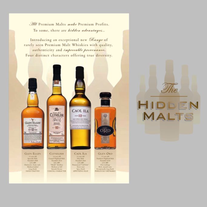 Visual of Hidden Malts advert and logo.