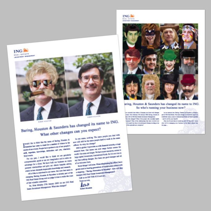 The 'Name change' advertising campaign for ING Investment